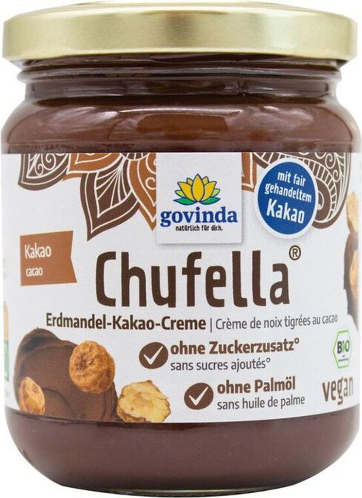 Govinda Chufella Erdmandel-Kakao-Creme -- 220g x 6  - 6er Pack VPE