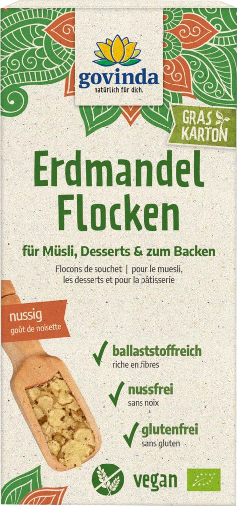 Govinda Erdmandel Flocken -- 250g