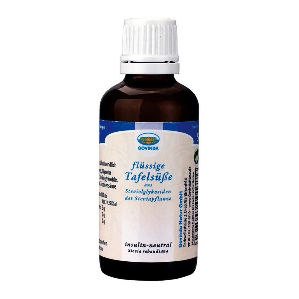 Govinda - Stevia flüssig, Tafelsüße - 50ml