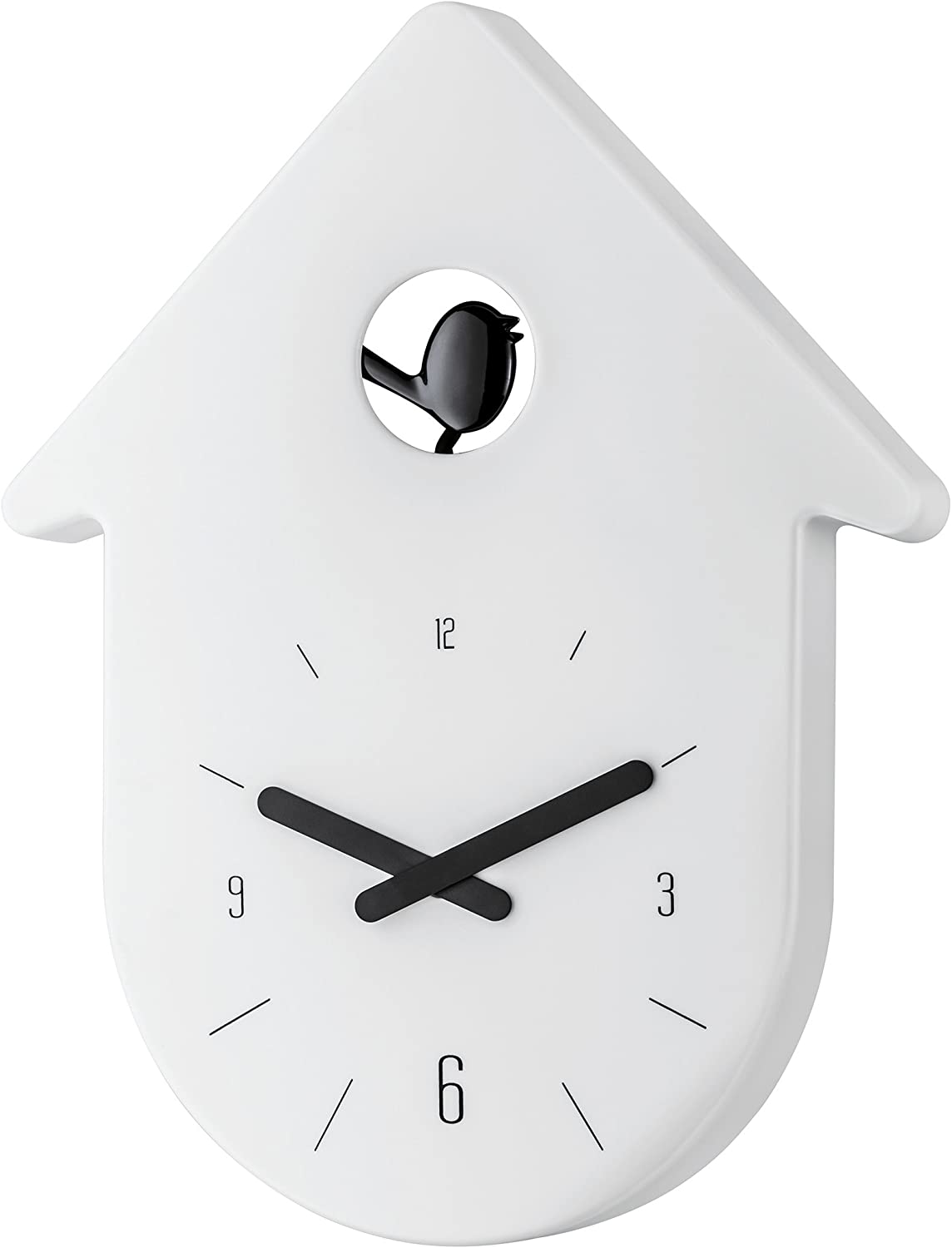 Koziol Designer Wall Clock-Toc Toc White