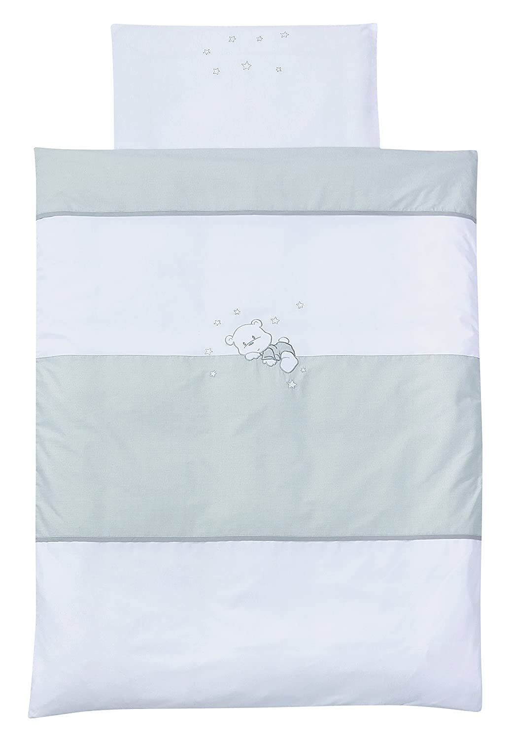 Easy Baby 30 Bedding with Embroidery Kit in 'Vichy Bear, 100/135 + 40/60, g