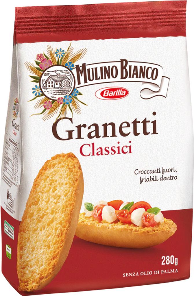 Granetti Classici 280g geröstetes Brot - Mulino Bianco