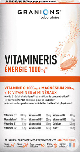 Granions Vitamineris Energy 1000mg 30 effervescent tablets