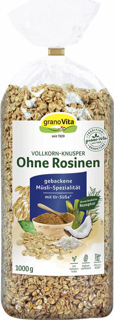 Granovita Vollkorn Knusper Müsli ohne Rosinen 1000g