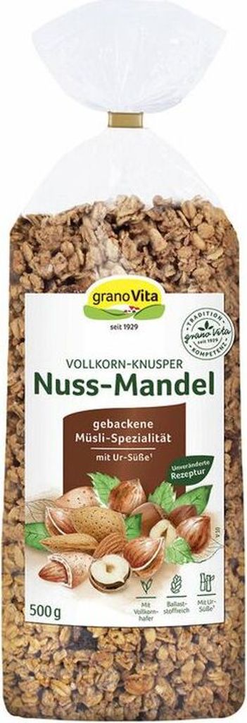 granoVita Vollkorn-Knusper Nuss-Mandel - 500g