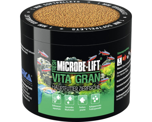 Granule food MICROBE-LIFT Vita Gran 500 ml, soft granulate food, promotes the splendor of color, cold pressed