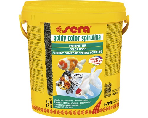 Granule food sera goldy color spirulina 3.8 kg