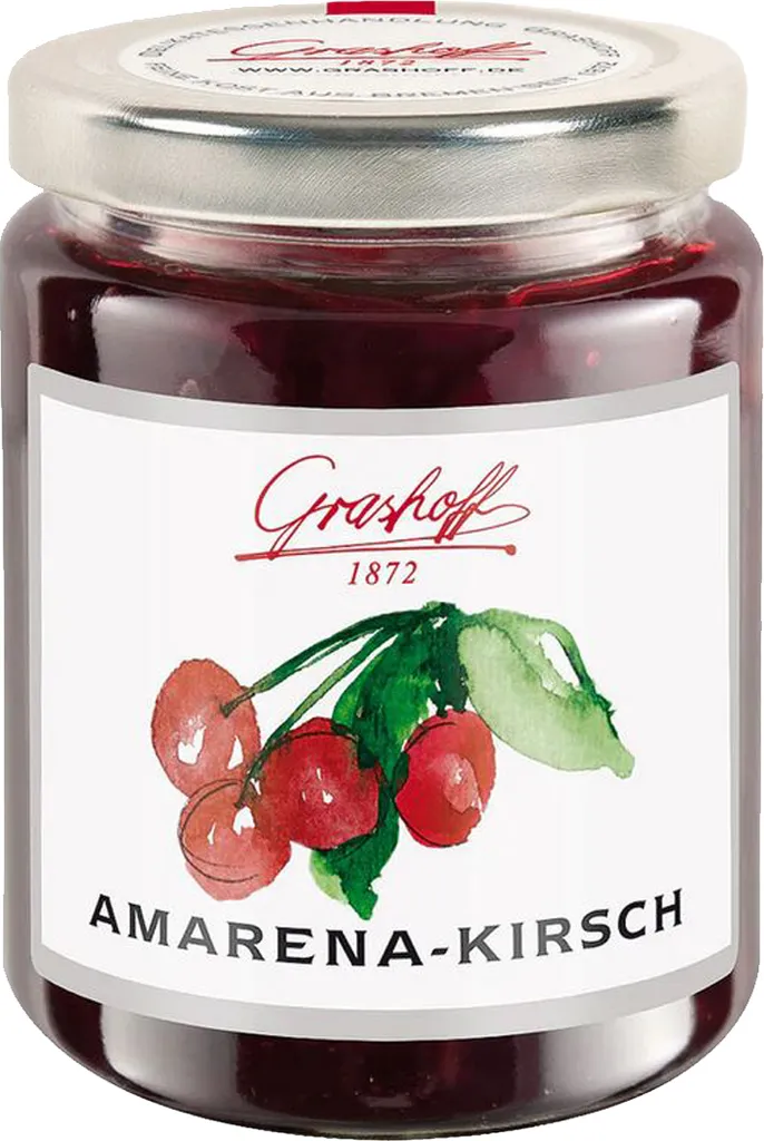 Grashoff Amarena Kirsche Konfitüre mit Bittermandelaroma 140g