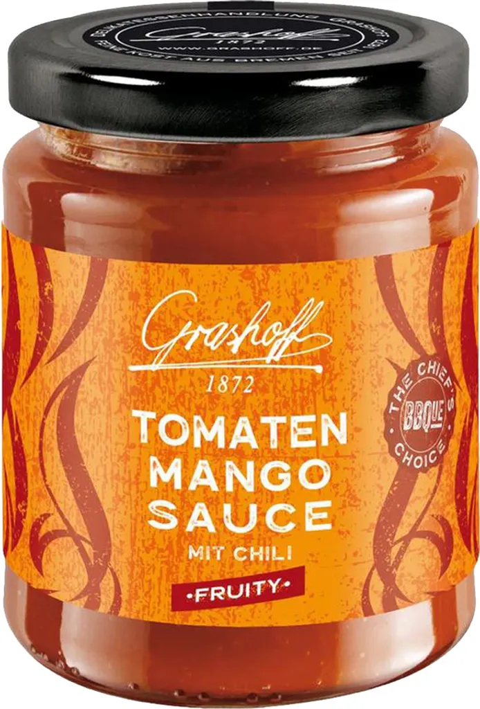 Grashoff BBQue Tomato Mango Sauce with sweet chili flavor 200ml