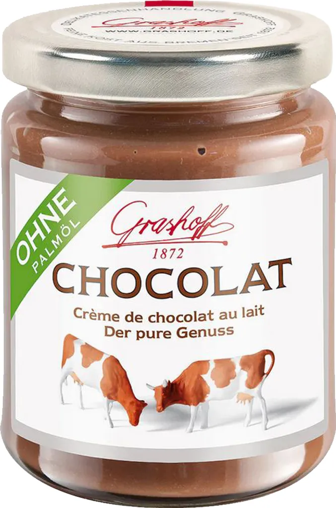 Grashoff Chocolat Creme de chocolat au lait belgische Schokolade 140g