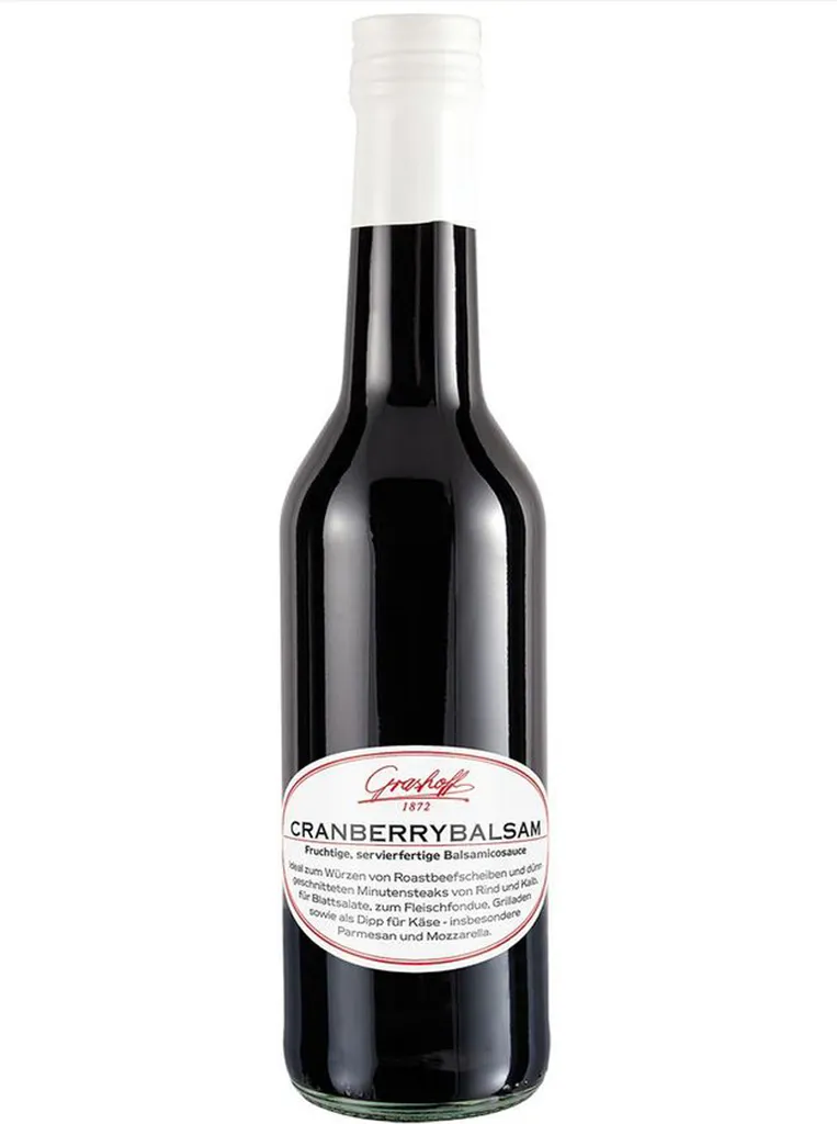 Grashoff Cranberry Balsam Fruity Ready-to-Serve Balsamic Sauce 350ml