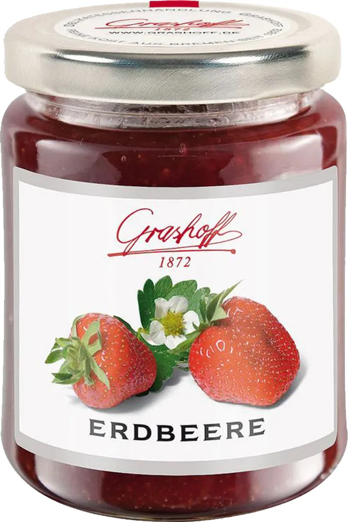 Grashoff Erdbeer Konfitüre Extra mit aromatischen Erdbeeren 250g