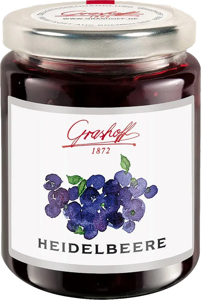 Grashoff Heidelbeerkonfitüre Extra fruchtiger Brotauftstrich 250g
