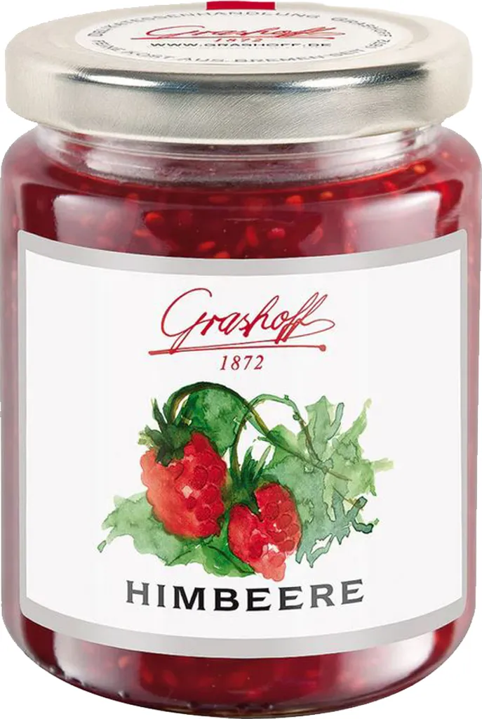 Grashoff Himbeer Konfitüre Extra fruchtig süß und köstlich 250g