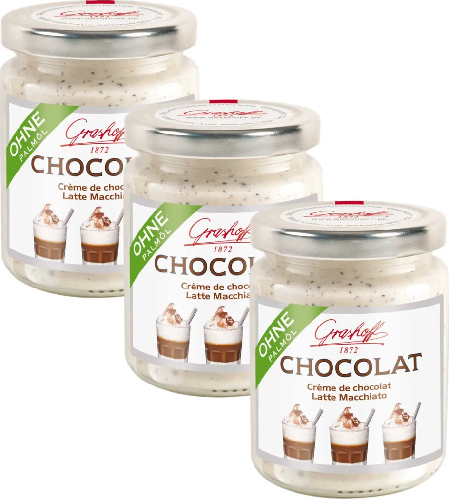 Grashoff Latte Macchiato with white chocolate cream 250g 3-pack