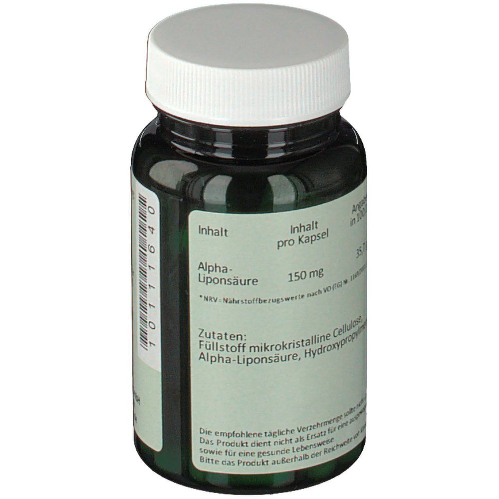 green line NUTRITHEKE Alpha lipoic acid 150 mg