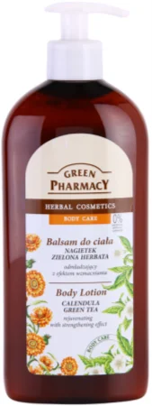 Green Pharmacy Body Care Calendula & Green Tea rejuvenating body milk with strengthening effects
