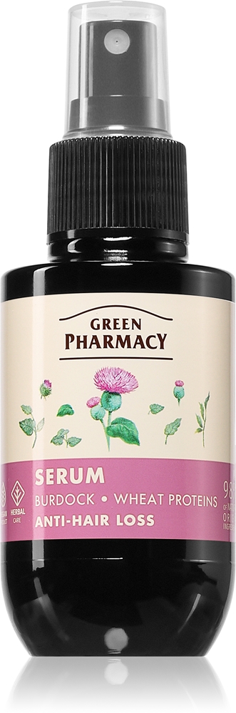 Green Pharmacy Burdock & Wheat proteins Care Serum Serum against hair loss