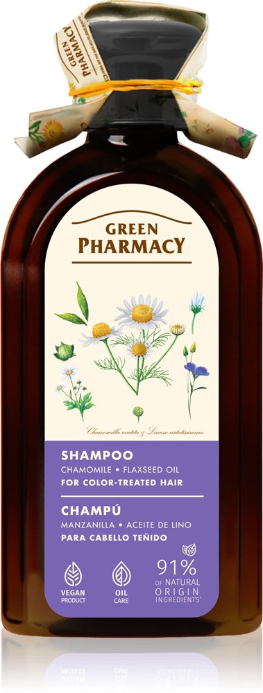 Green Pharmacy Chamomile & Linseed Oil Shampoo Care shampoo for colored hair