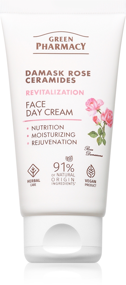 Green Pharmacy Damask Rose & Ceramides Face Cream Day cream with intensive nutrients for the face