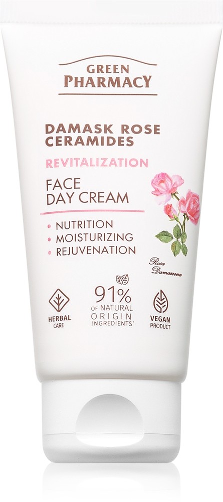 Green Pharmacy Damask Rose & Ceramides Face Cream Day cream with intensive nutrients for the face