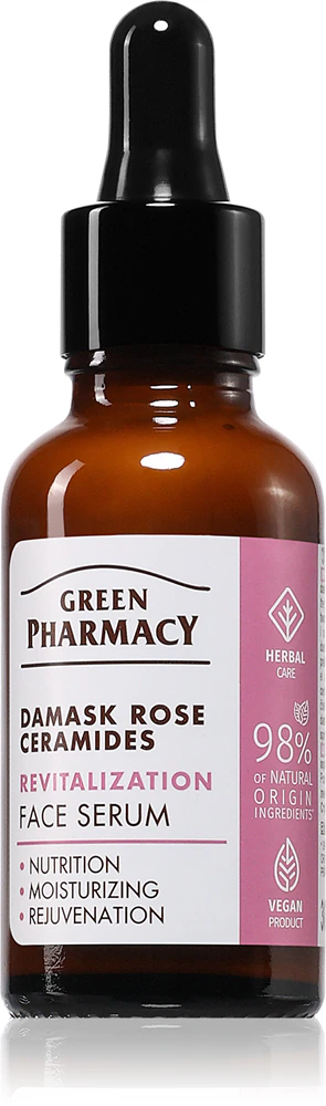 Green Pharmacy Damask Rose & Ceramides Serum revitalizing facial serum