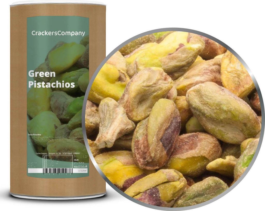 GREEN PISTACHIOS membrane can large 600g