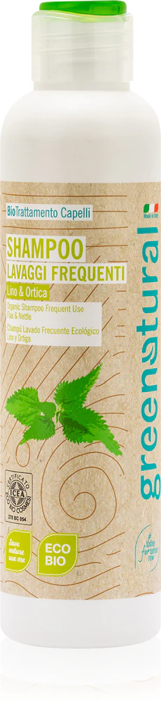 Greenatural Shampoo Linen & Nettle Shampoo for all hair types