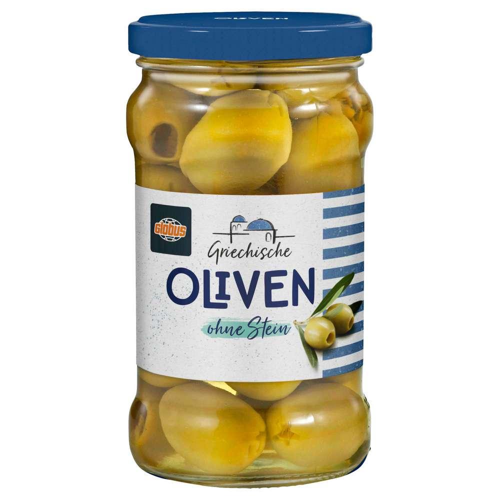 Greek green olives without stones