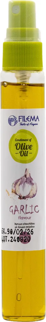 Griechisches Olivenöl-Spray mit Knoblauchgeschmack – Aromatische Delikatesse für vielseitigen Genuss – 100ml