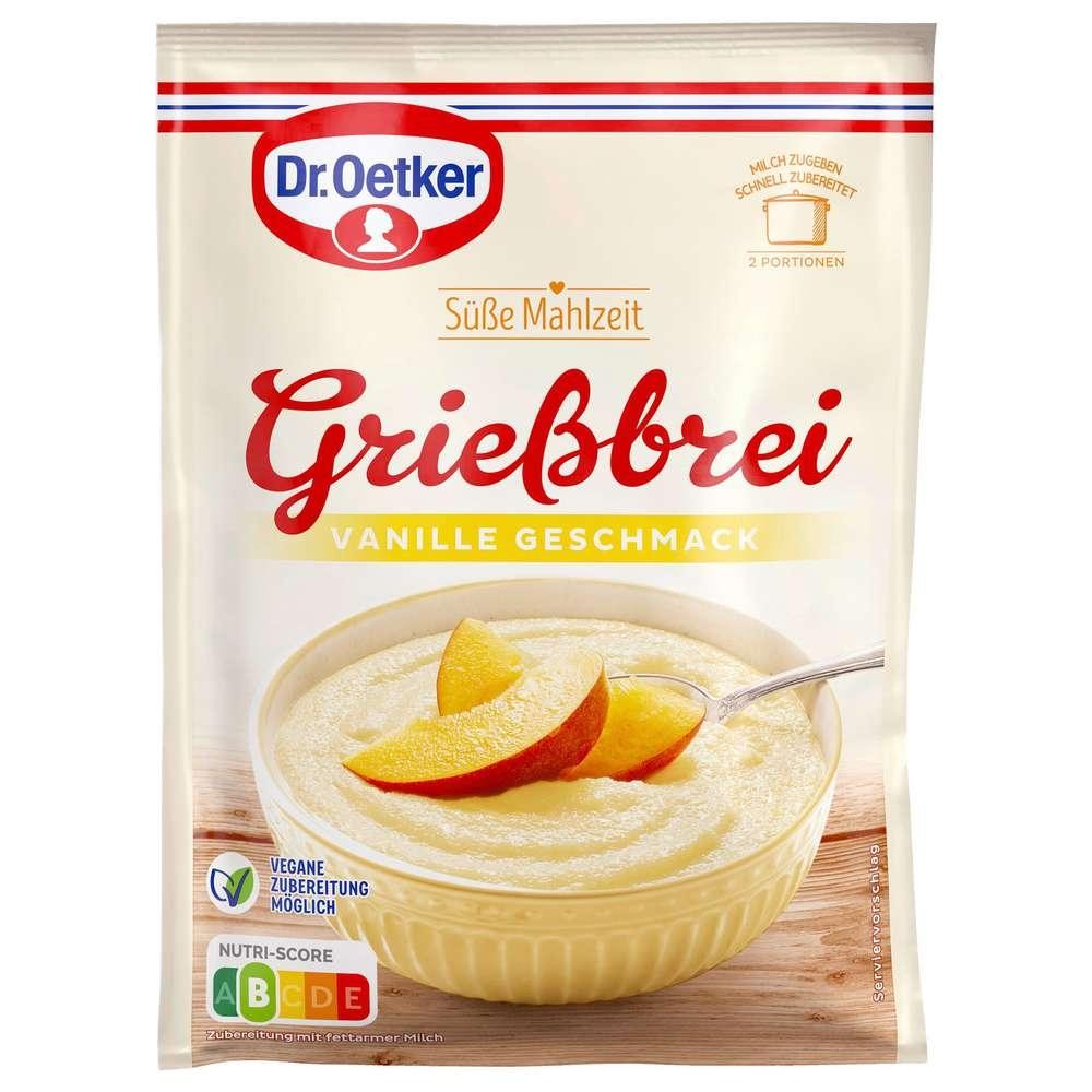 semolina porridge, vanilla