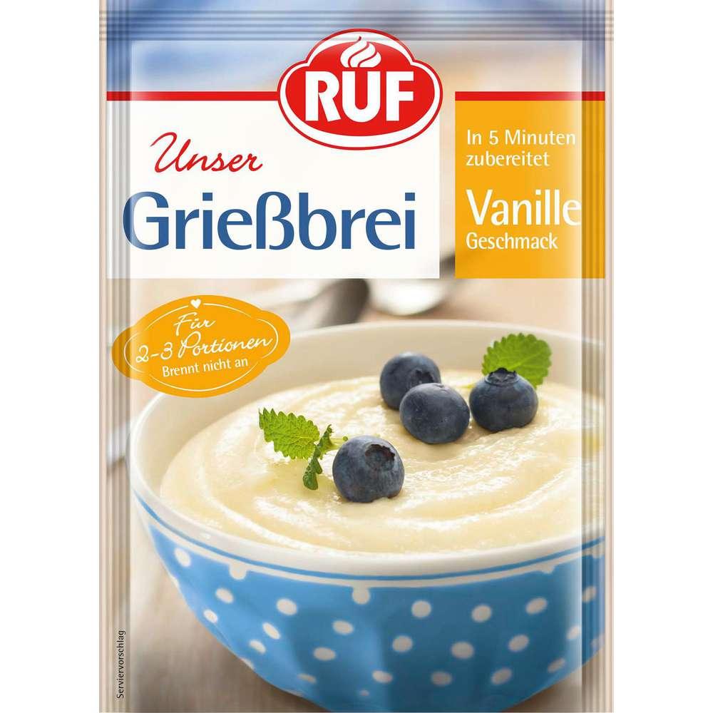 semolina porridge, vanilla