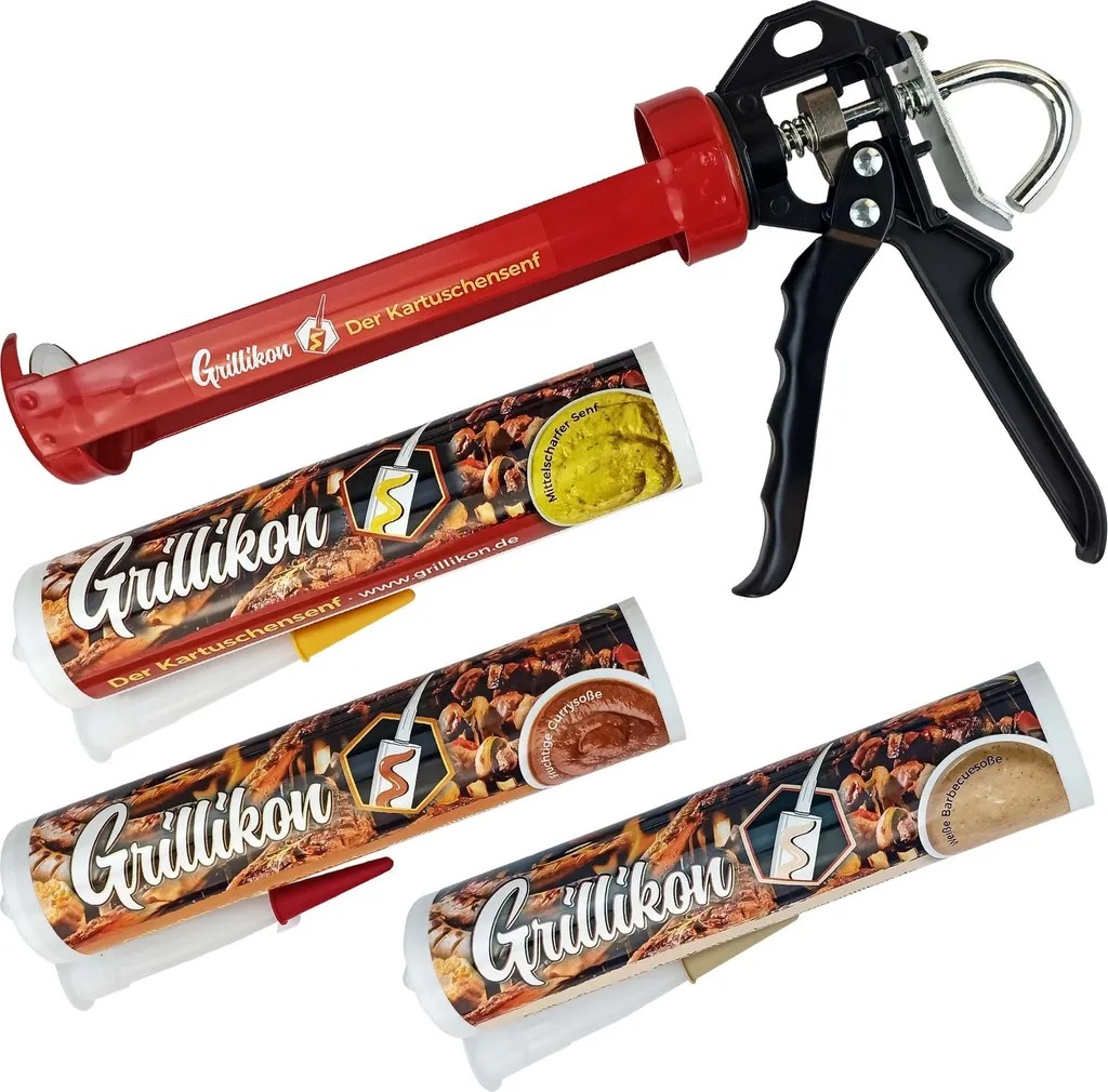 Grillikon Cartridge Sauce Mix Set with Cartridge Press : Sauce Mix + Cartridge Press Set: Sauce Mix + Cartridge Press