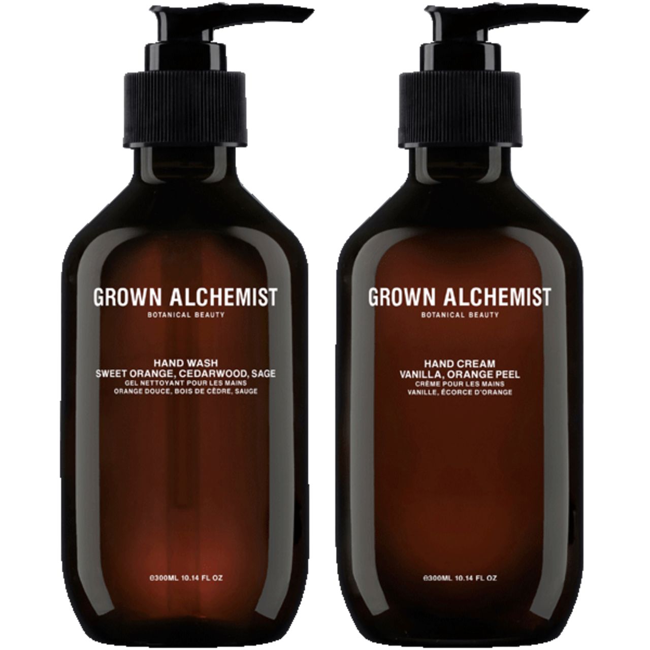 Grown Alchemist, Set = Hand Wash 300 ml + Hand Cream 300 ml