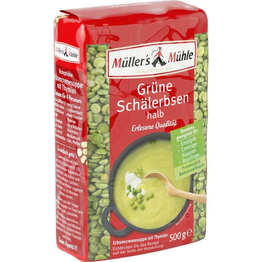 Green peas, halved