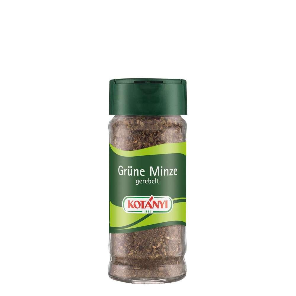 Green mint, shredded