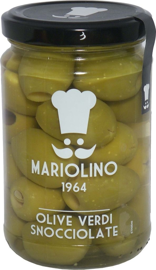 Pitted green olives 314 ml. - Mariolino