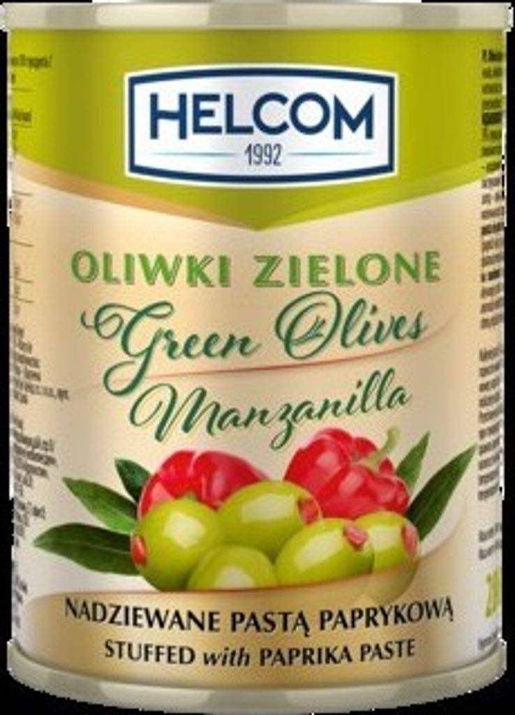 Green olives stuffed with peppers 300ml HELCOM