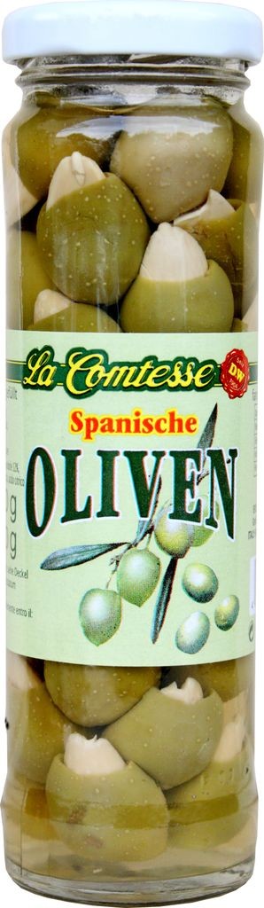 Green olives with almonds, handpack, 140 g