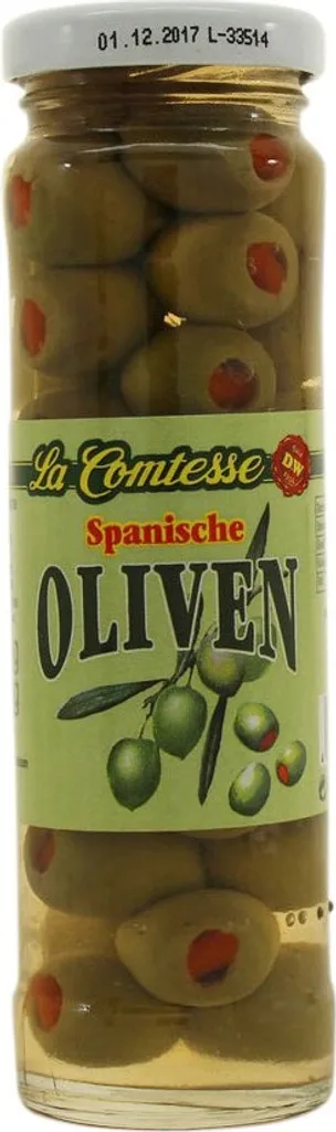 Green olives with peppers, handpack, 140 g