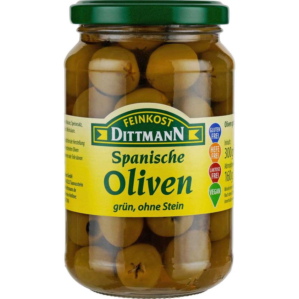Green olives without stones
