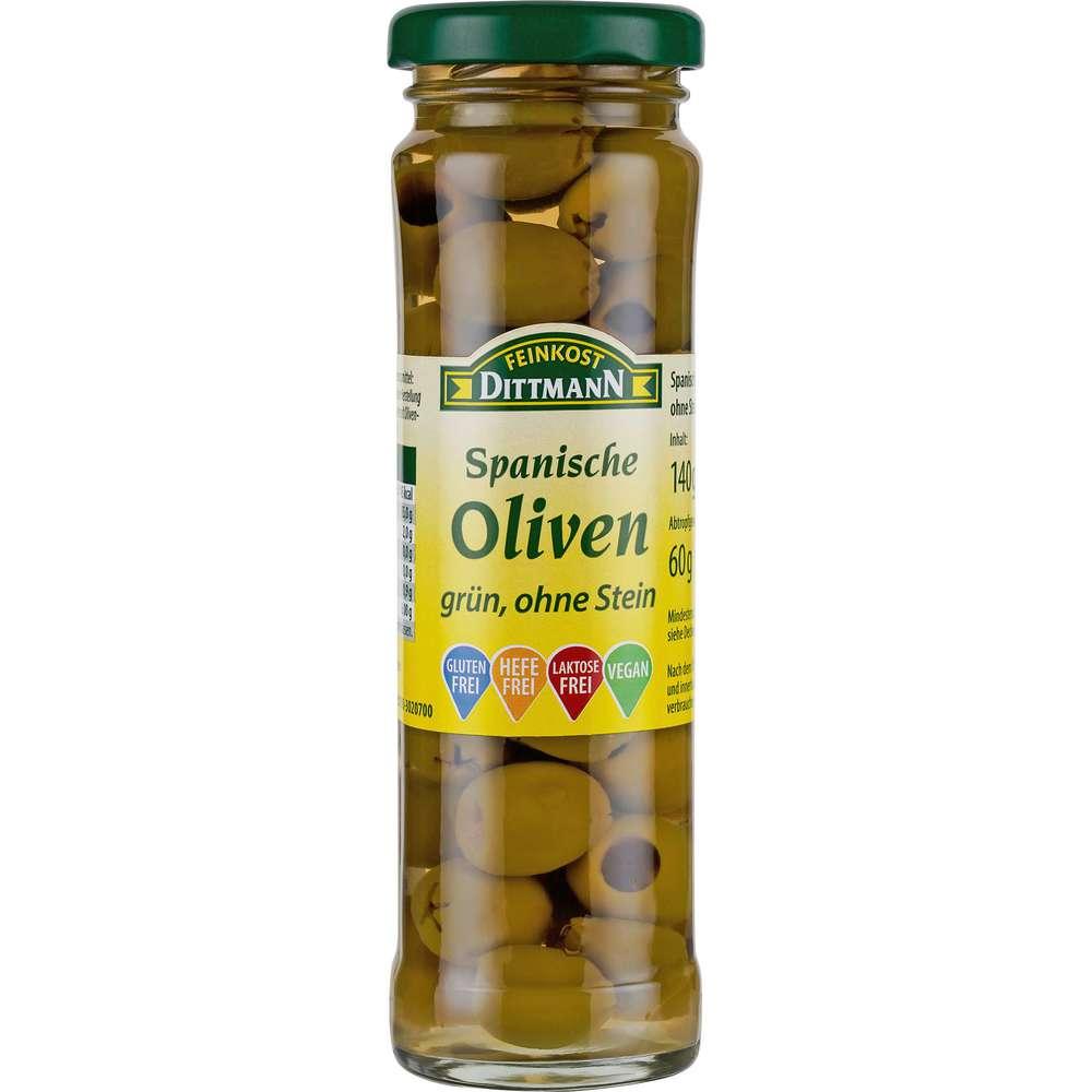 Green olives without stones