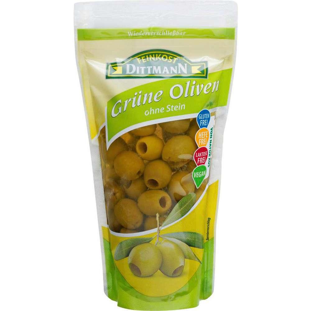 Green olives without stones