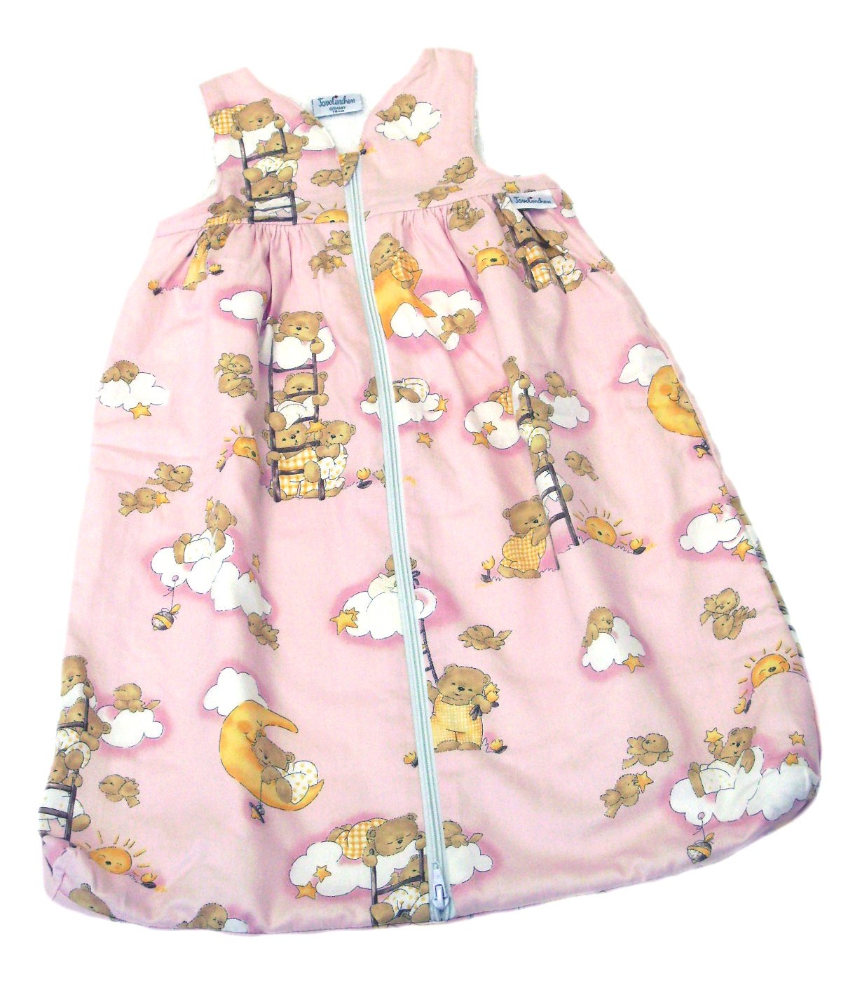 Tavo Tavolinchen 3519879035 Terry Cloth Sleeping Bag Bear on Ladder, Size 90, Pink