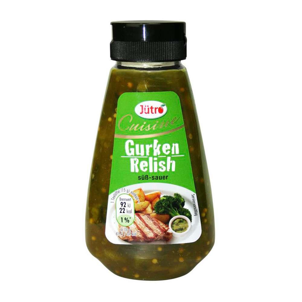 Cucumber relish cuisine, sweet and sour