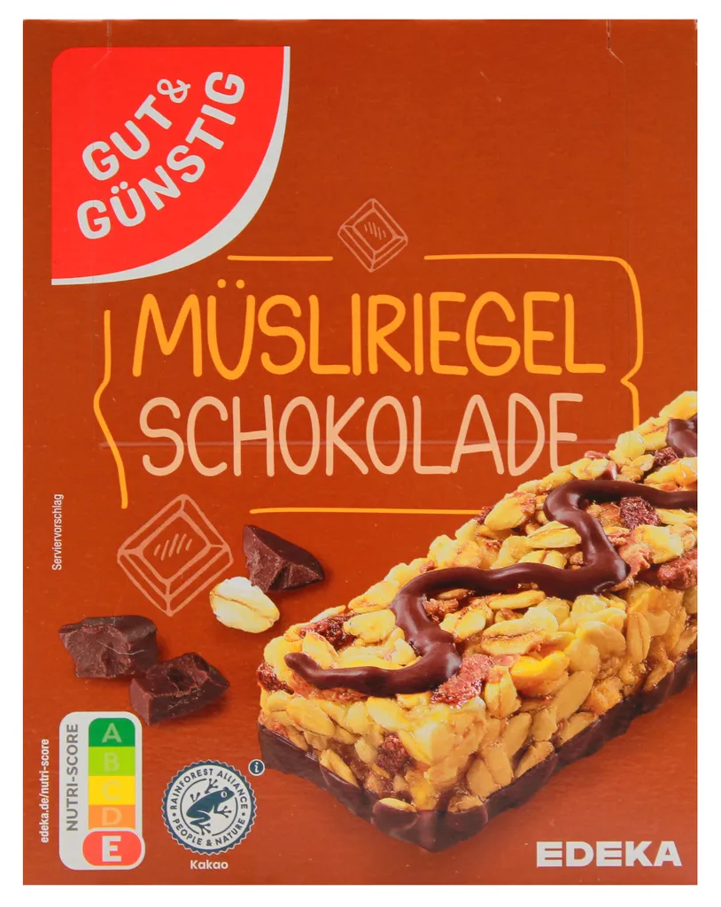 Gut &  Müsliriegel Schoko, 9er Pack (9 x 200g)