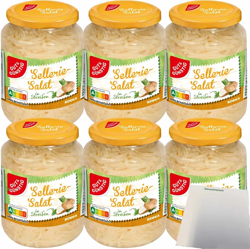 Gut& Celery Salad in Strips 6-pack (6x330g jar) + usy Block