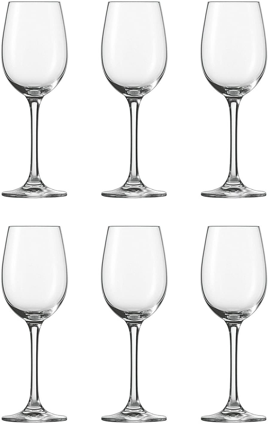 Schott Zwiesel 106222 \'Classico\' Wine Goblet, 221 ml, H 19.2 cm, Clear (Pack of 6)