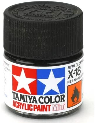 The Hobby Company Tamiya Acrylic Mini X-18 Semi Gloss Black