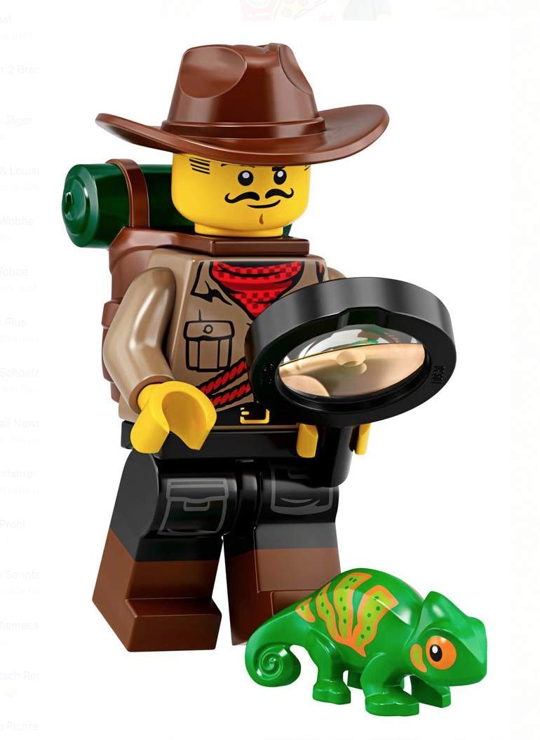 Mini Figure Lego Series 19 71025 #7 Wild Life Explorer